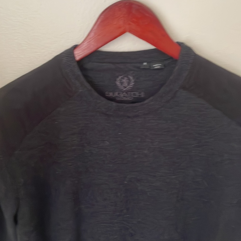 Bugatchi Sweater Suede Shoulder Patch - image 3